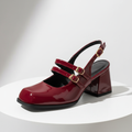 Penelope Buckle Rounded Heels