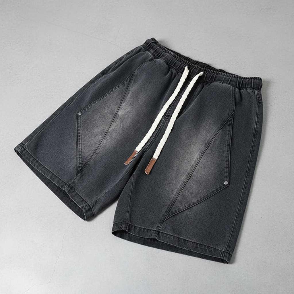 East End Cutout Denim Shorts