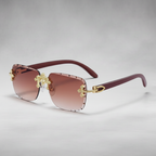 Saint Ridge Cross Rimless Shades