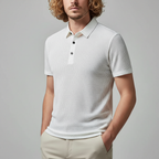 Alex Ford Icy Nylon Short-Sleeve Polo