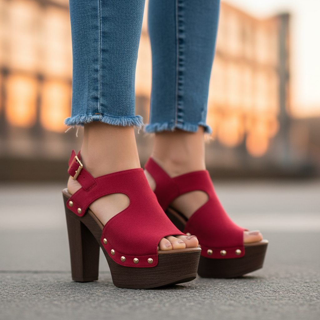 Avéra District Nail Block Heel