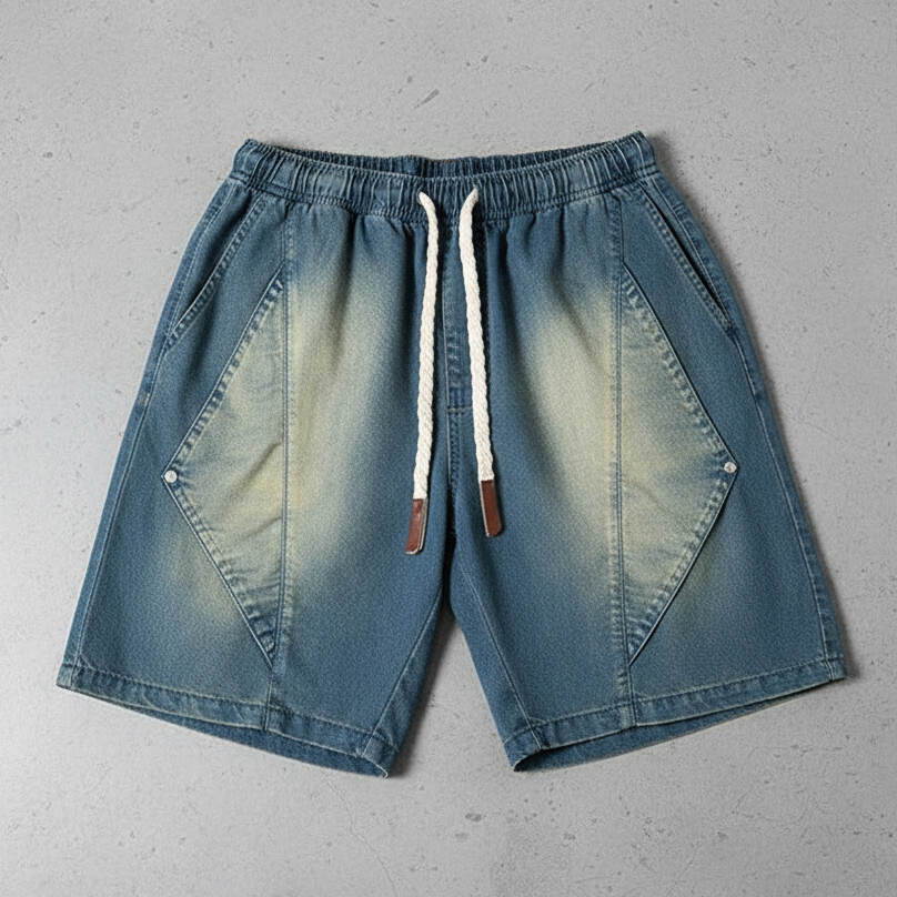 East End Cutout Denim Shorts