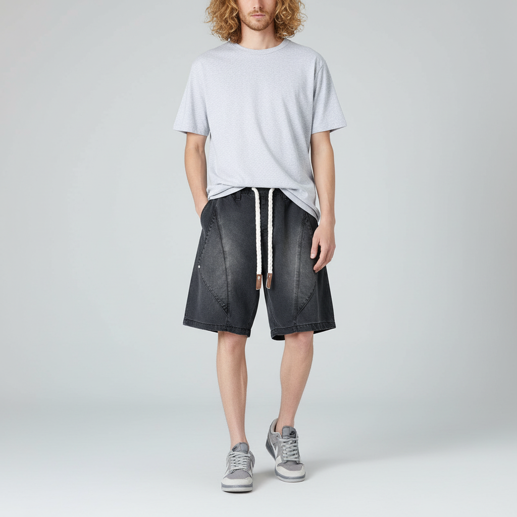 East End Cutout Denim Shorts