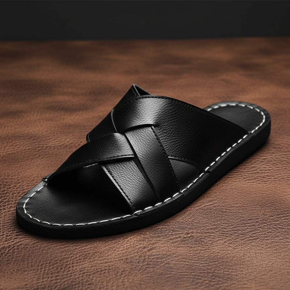 Roma Faloni Knitted Leather Slides