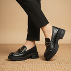 Penelope Golden Buckle Mary Jane Pump