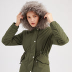 Avéra Cinched Fleeced Parka Coat