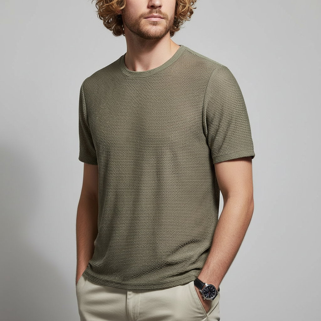 Giorgio Bamboo Mesh Crewneck