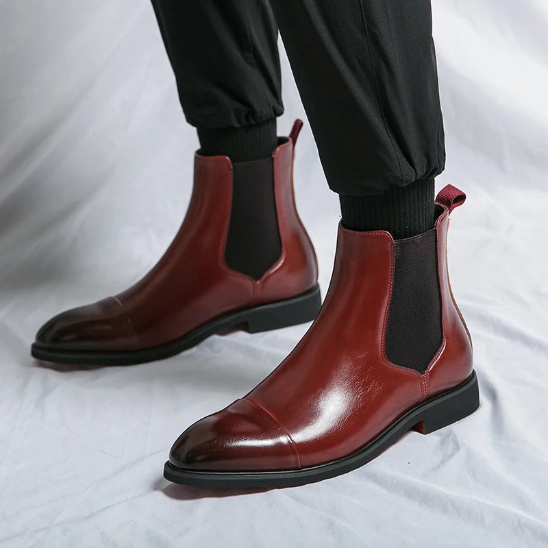 Huntsman™ Signature Crimson Chelsea Boots