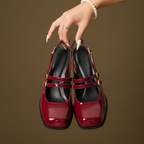 Penelope Buckle Rounded Heels