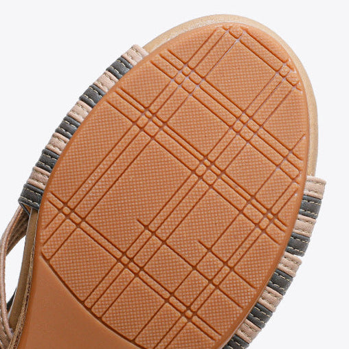 Avéra Italian Boho Wedge Sandals