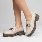 Penelope Golden Buckle Mary Jane Pump