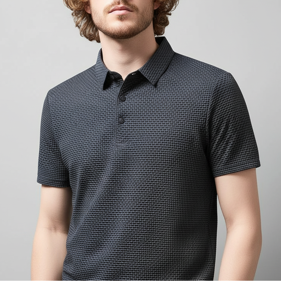 Alex Ford Icy Nylon Short-Sleeve Polo