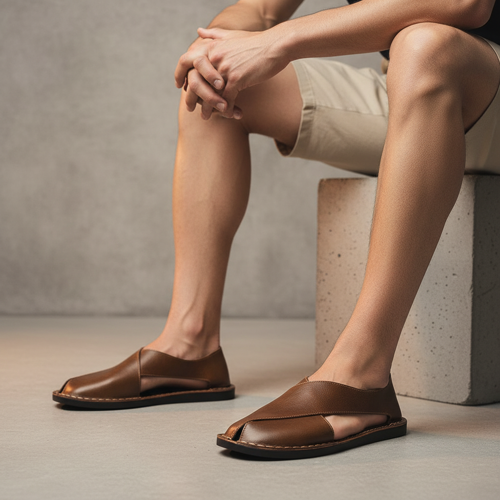 Roma Faloni Cowhide Swathe Sandals