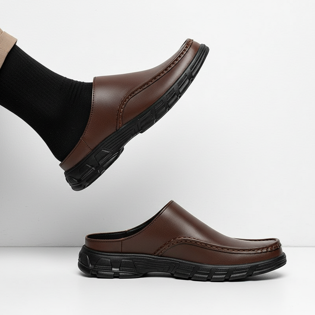 Giorgio Cowhide Slip-On Mule