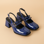 Penelope Buckle Rounded Heels
