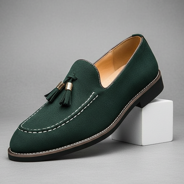 Grant Parker Suede Tassel Loafers