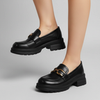 Penelope Golden Buckle Mary Jane Pump