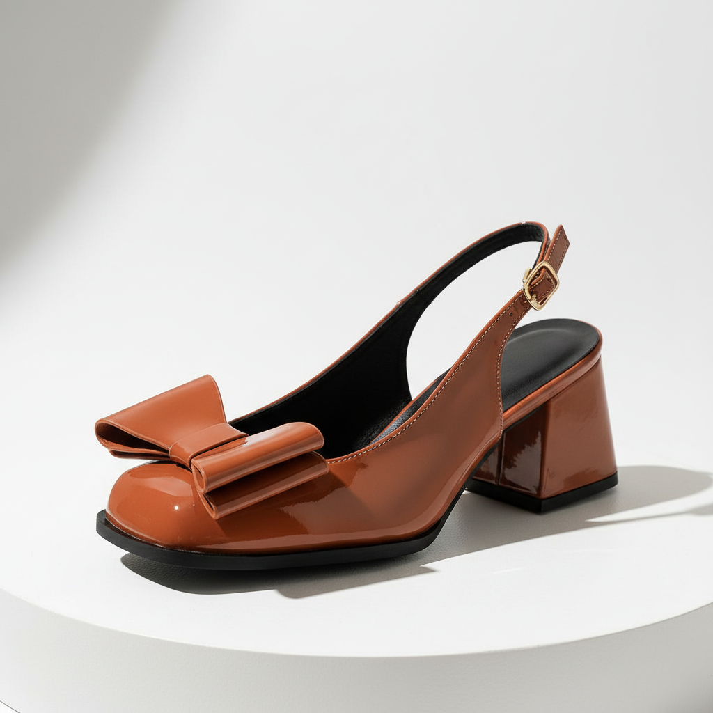 Penelope Bow Rounded Heels