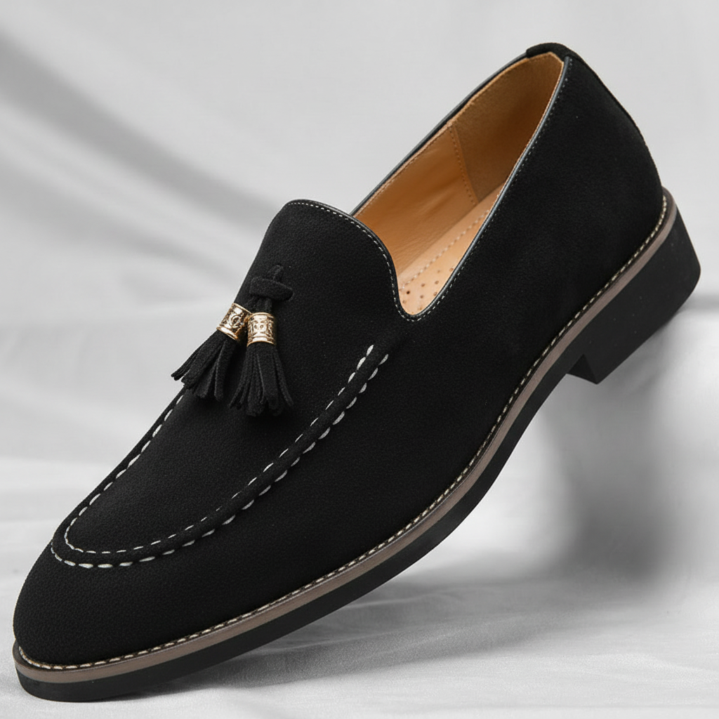Grant Parker Suede Tassel Loafers