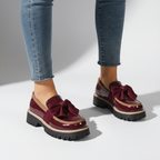 Avéra Contrast Bow Loafers