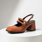 Penelope Buckle Rounded Heels