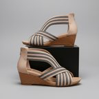 Avéra Italian Boho Wedge Sandals