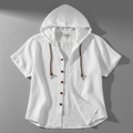 Luca Lombardi Linen Hooded Short Sleeve