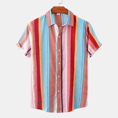 Claude Monet Striped Vacation Shirt