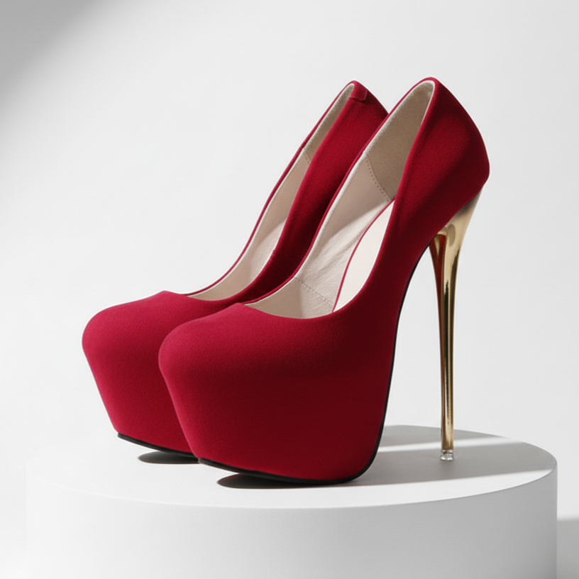 Ruth Rose Velvet Evening Heels