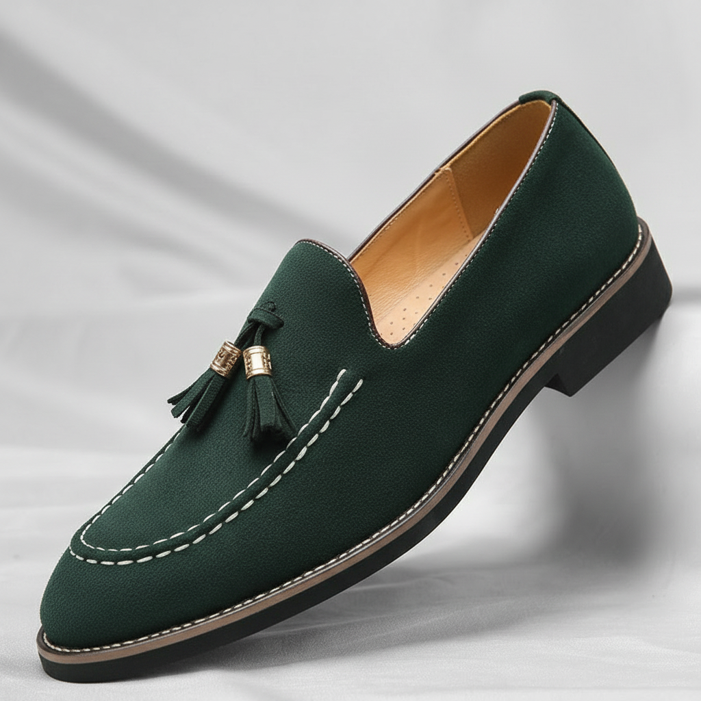 Grant Parker Suede Tassel Loafers