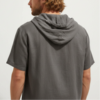 Luca Lombardi Linen Hooded Short Sleeve