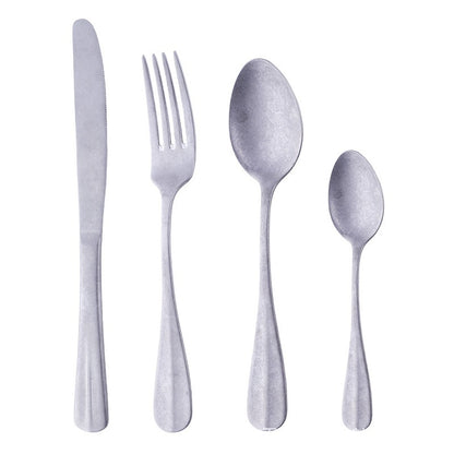 Silversmith™ Stone-Finish Silverware Set (24pcs)