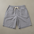 Luca Lombardi Striped Linen Shorts