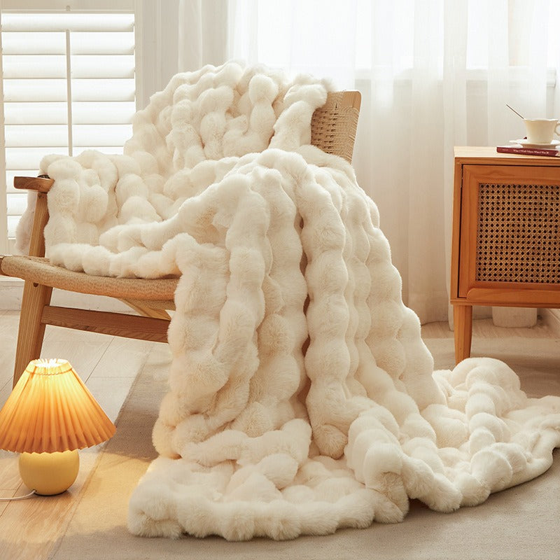 Toscana™ Rabbit Faux-Fur Blanket Throw