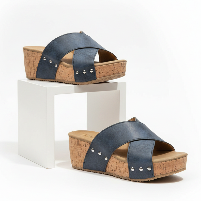 Avéra District Cross Wedge Sandals