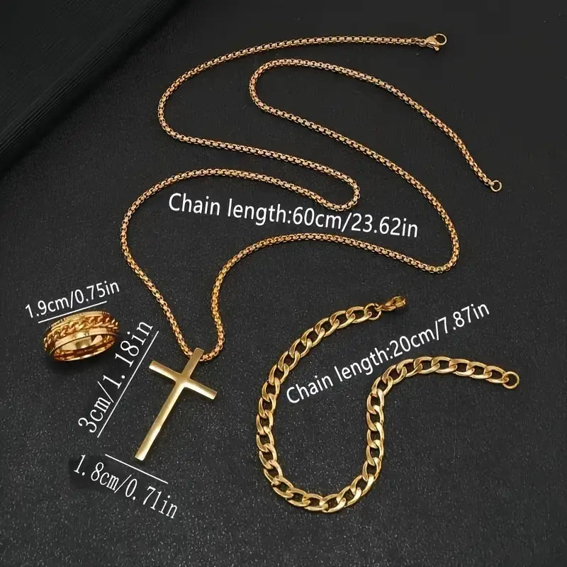 John 3:16 Faith Jewelry 3-Piece Set