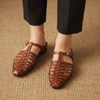 Penelope Roman Caged Flats