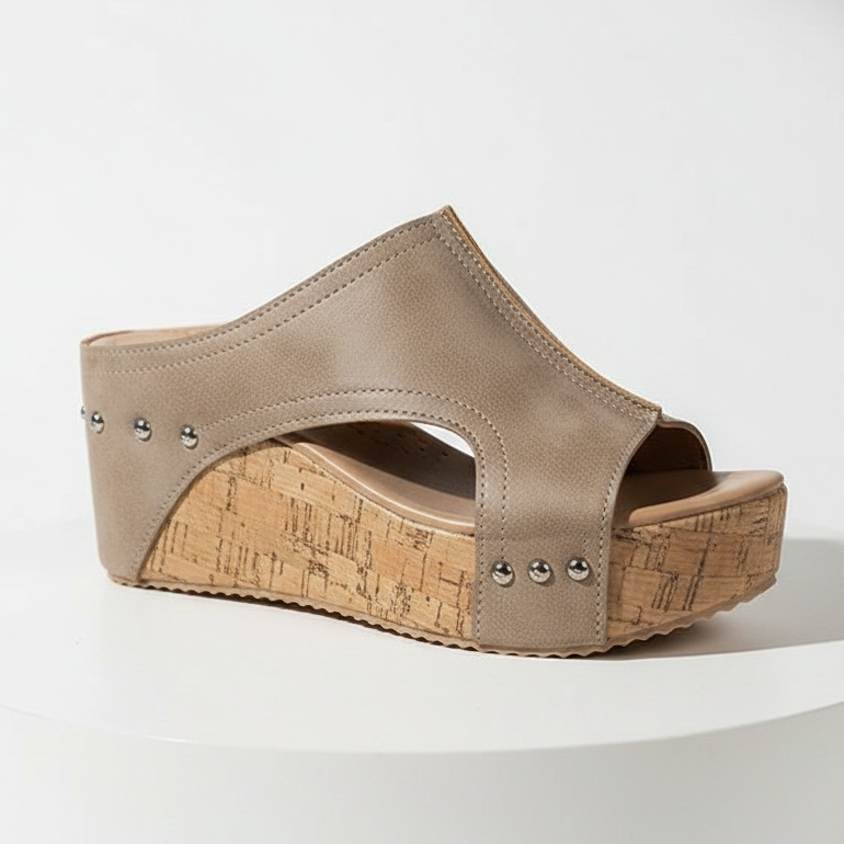 Penelope Bolted Wedge Sandals