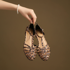 Penelope Basket Roman Flats