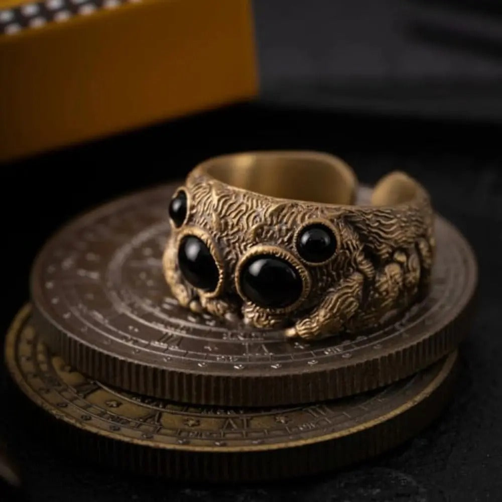 Jumping Spider Copper Companion Ring