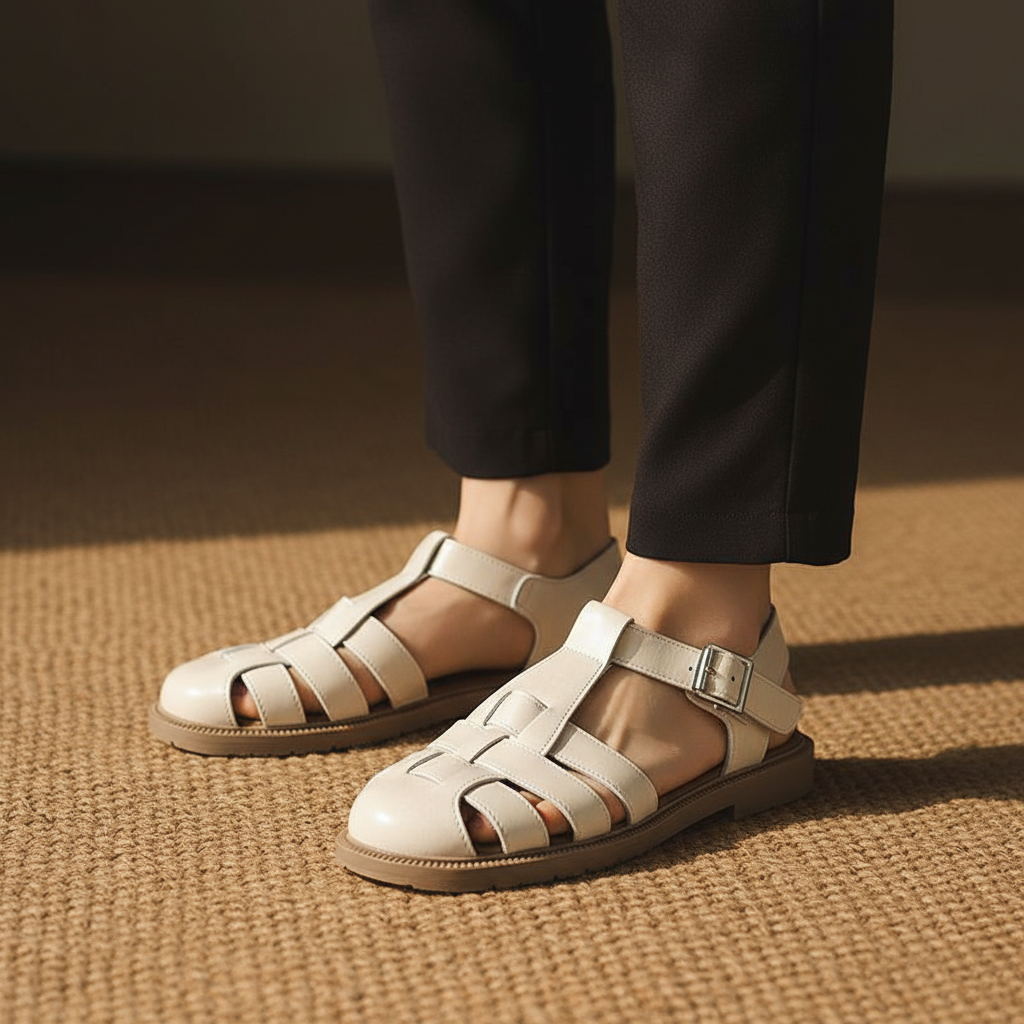 Penelope Rose Roman Flat Sandals