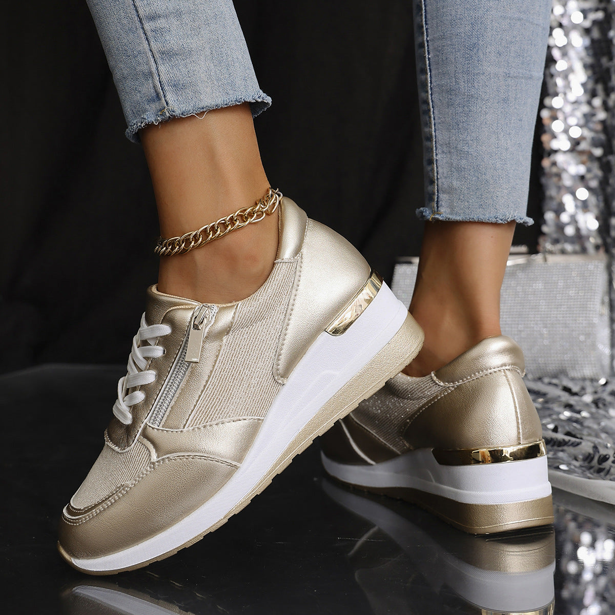 Vanessa Shelly Disco Glam Sneakers