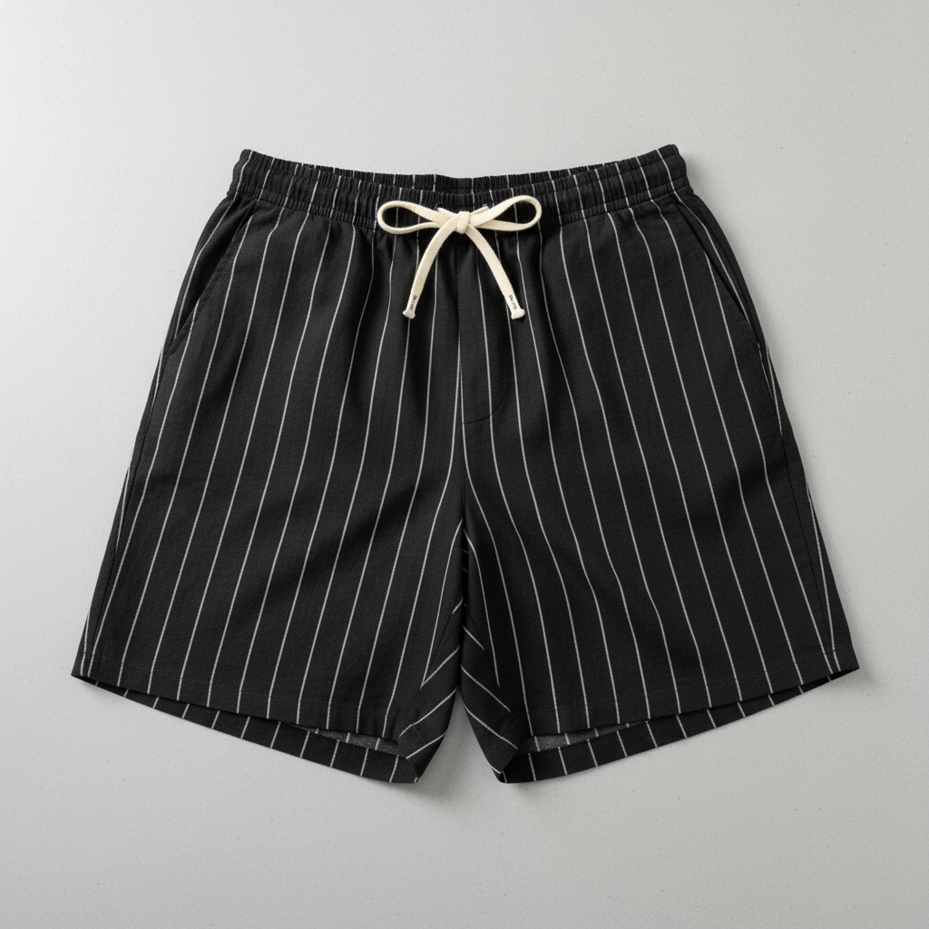 Luca Lombardi Striped Linen Shorts