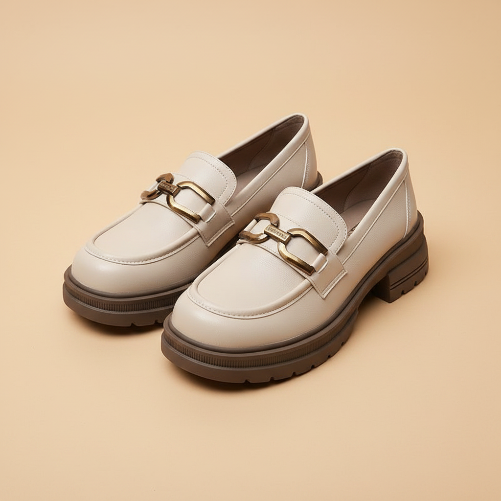 Penelope Golden Buckle Mary Jane Pump