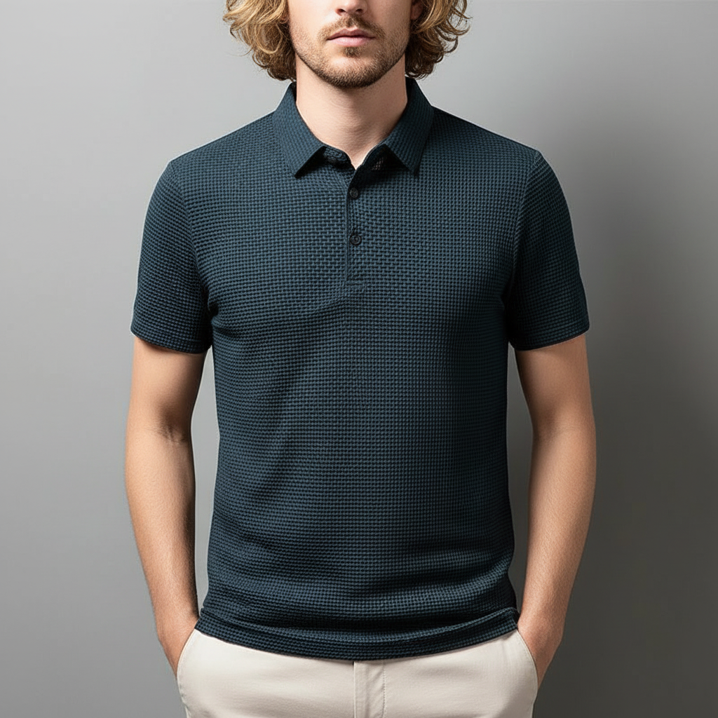 Alex Ford Icy Nylon Short-Sleeve Polo