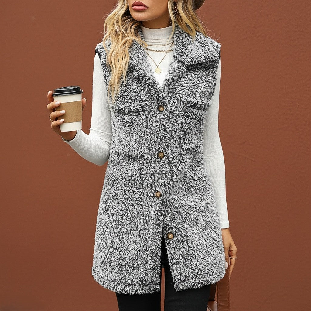 Avéra Fleece Cardigan Vest