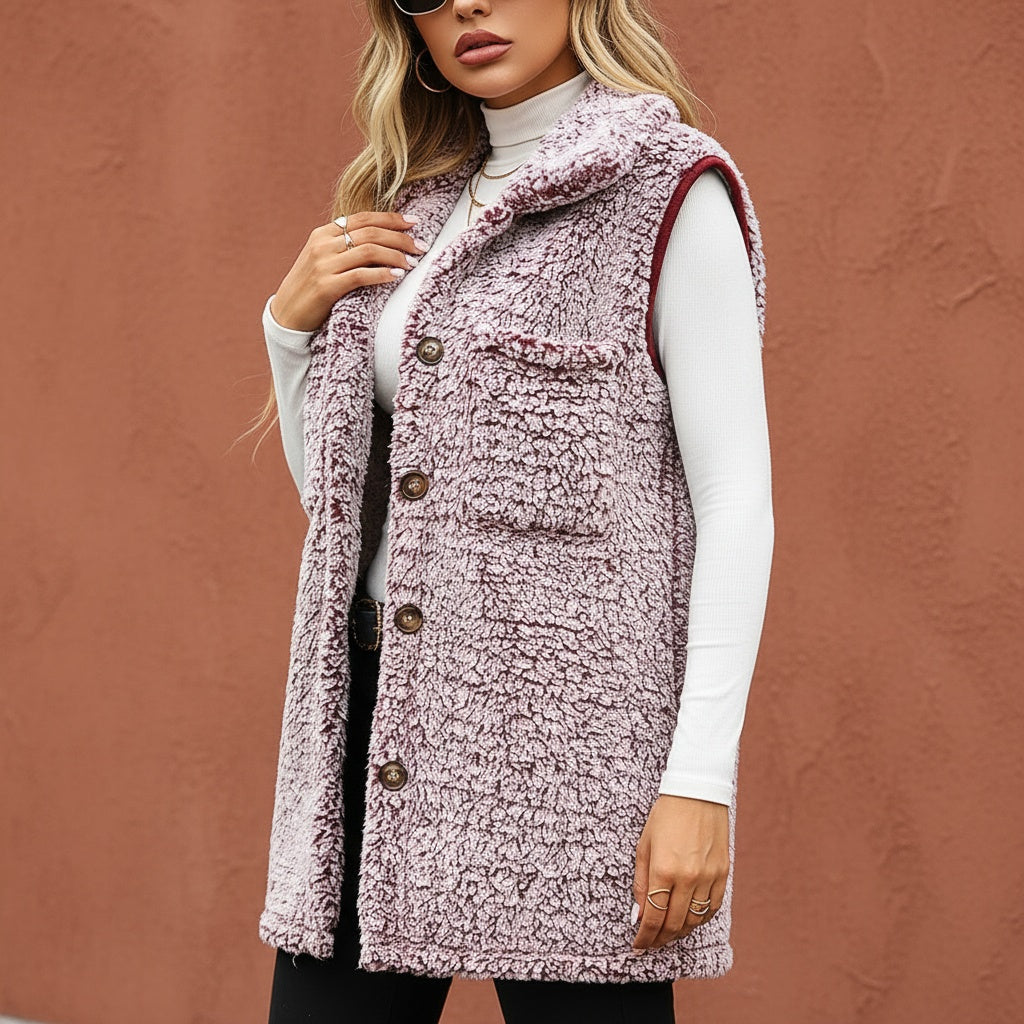 Avéra Fleece Cardigan Vest