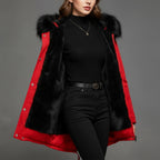 Avéra Cinched Fleeced Parka Coat