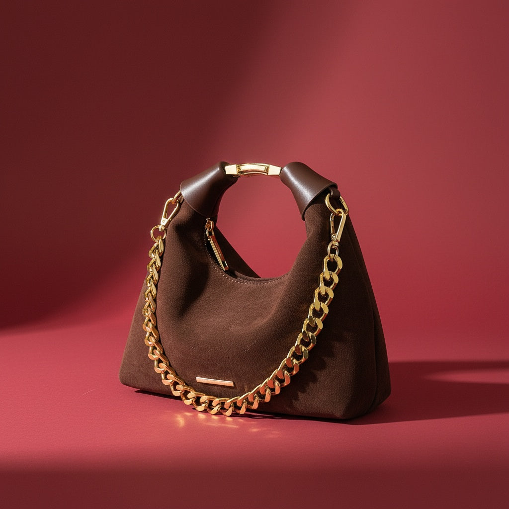 Chloé Moore Golden Suede Bag