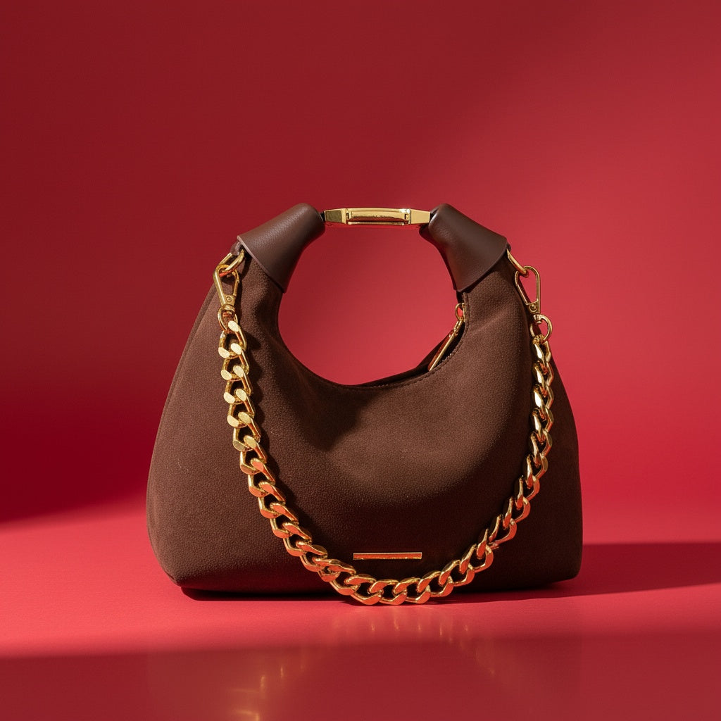 Chloé Moore Golden Suede Bag